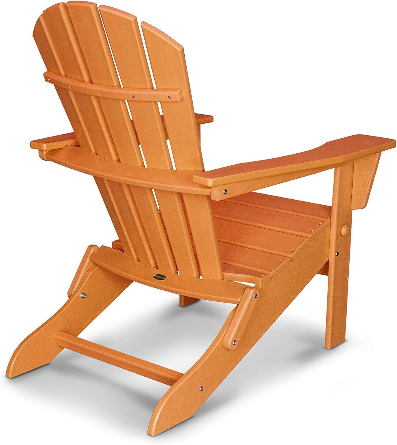 image:imagePOLYWOOD Palm Coast Folding Adirondack in MahoganyTangerine