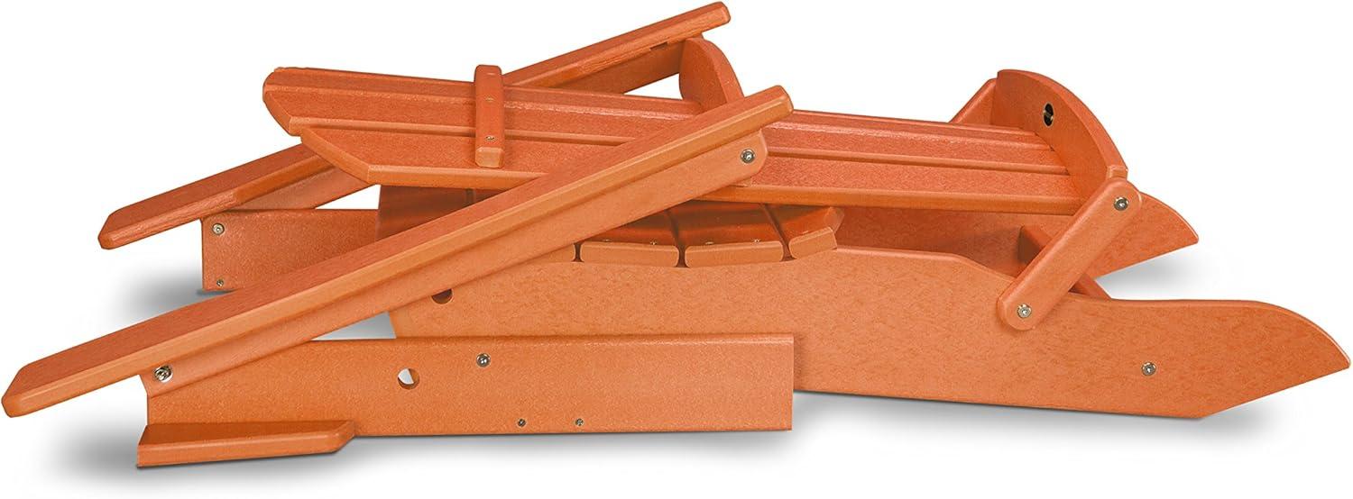 image:imagePOLYWOOD Palm Coast Folding Adirondack in MahoganyTangerine