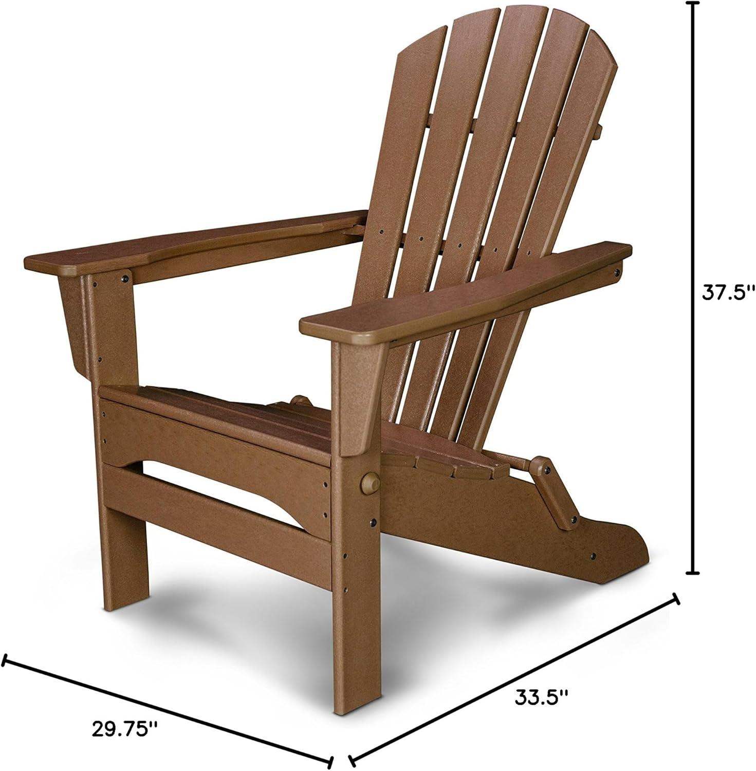 image:imagePOLYWOOD Palm Coast Folding Adirondack in MahoganyTeak
