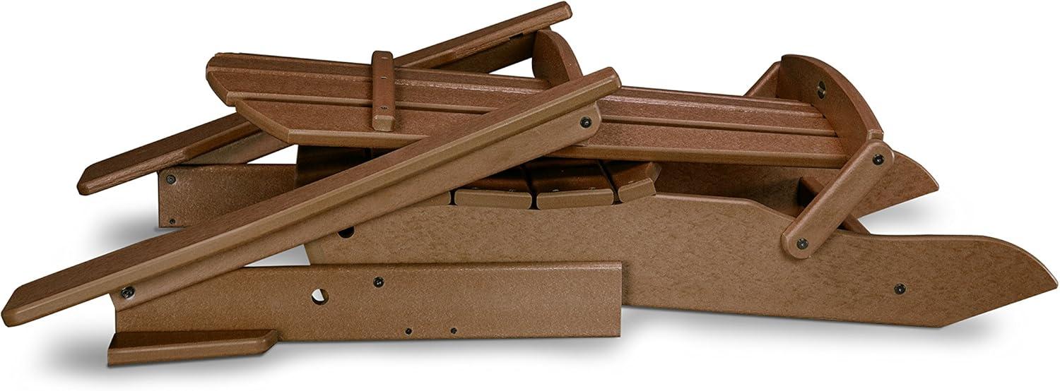 image:imagePOLYWOOD Palm Coast Folding Adirondack in MahoganyTeak