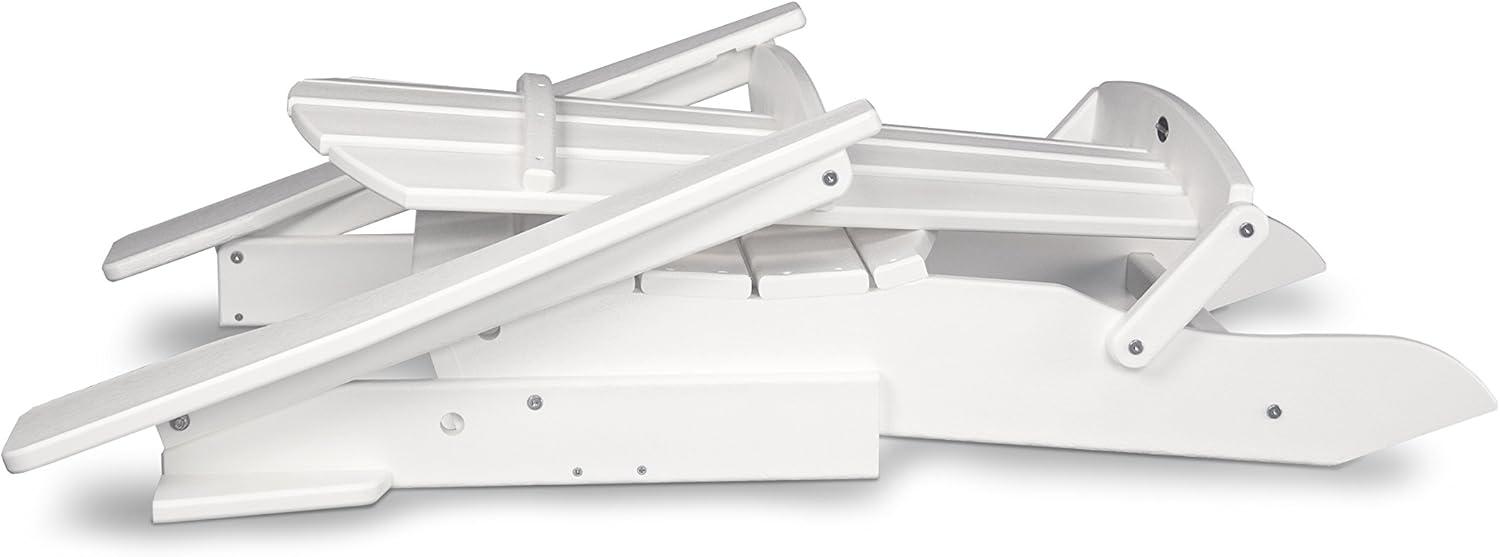 image:imagePOLYWOOD Palm Coast Folding Adirondack in MahoganyWhite