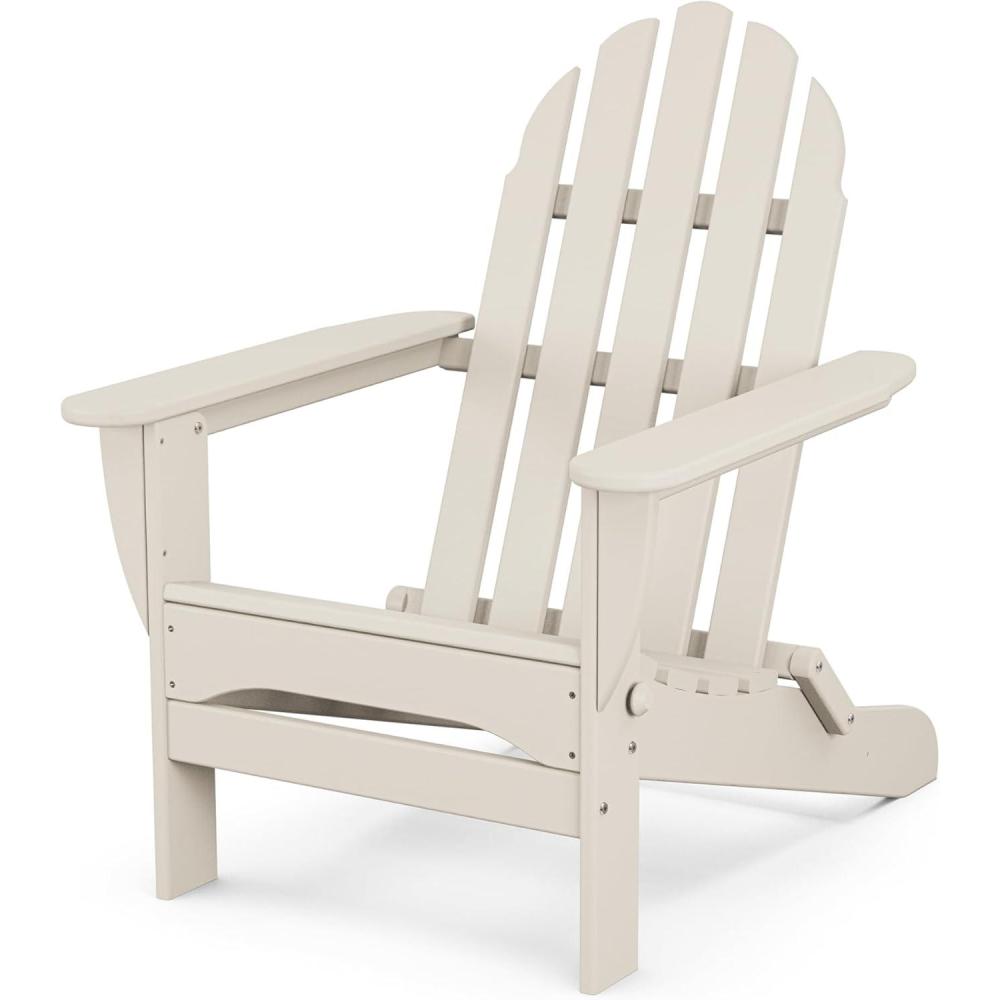 image:imagePOLYWOOD AD5030LE Classic Folding Adirondack Chair LemonSand