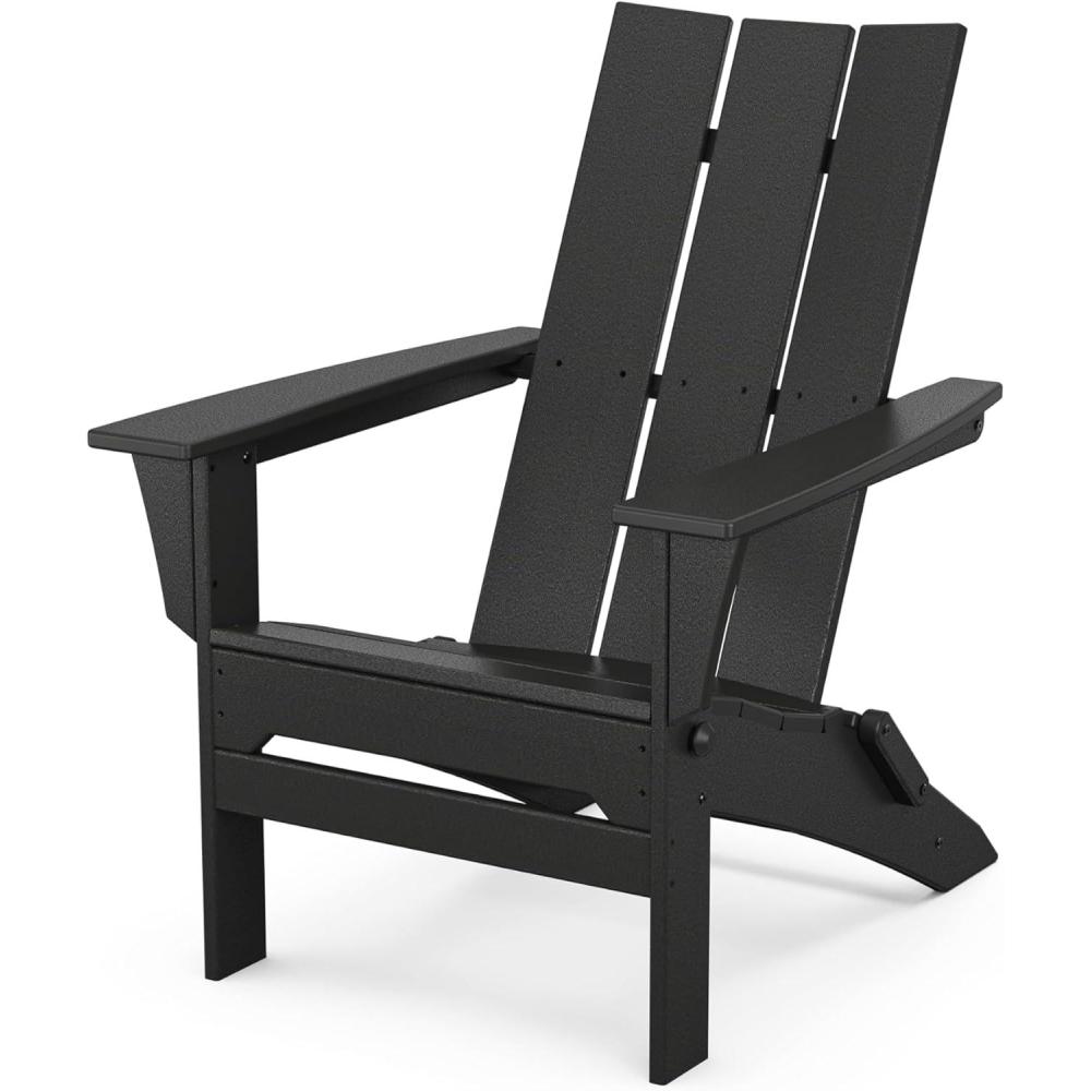 image:imagePOLYWOOD Modern Folding Adirondack ChairBlack