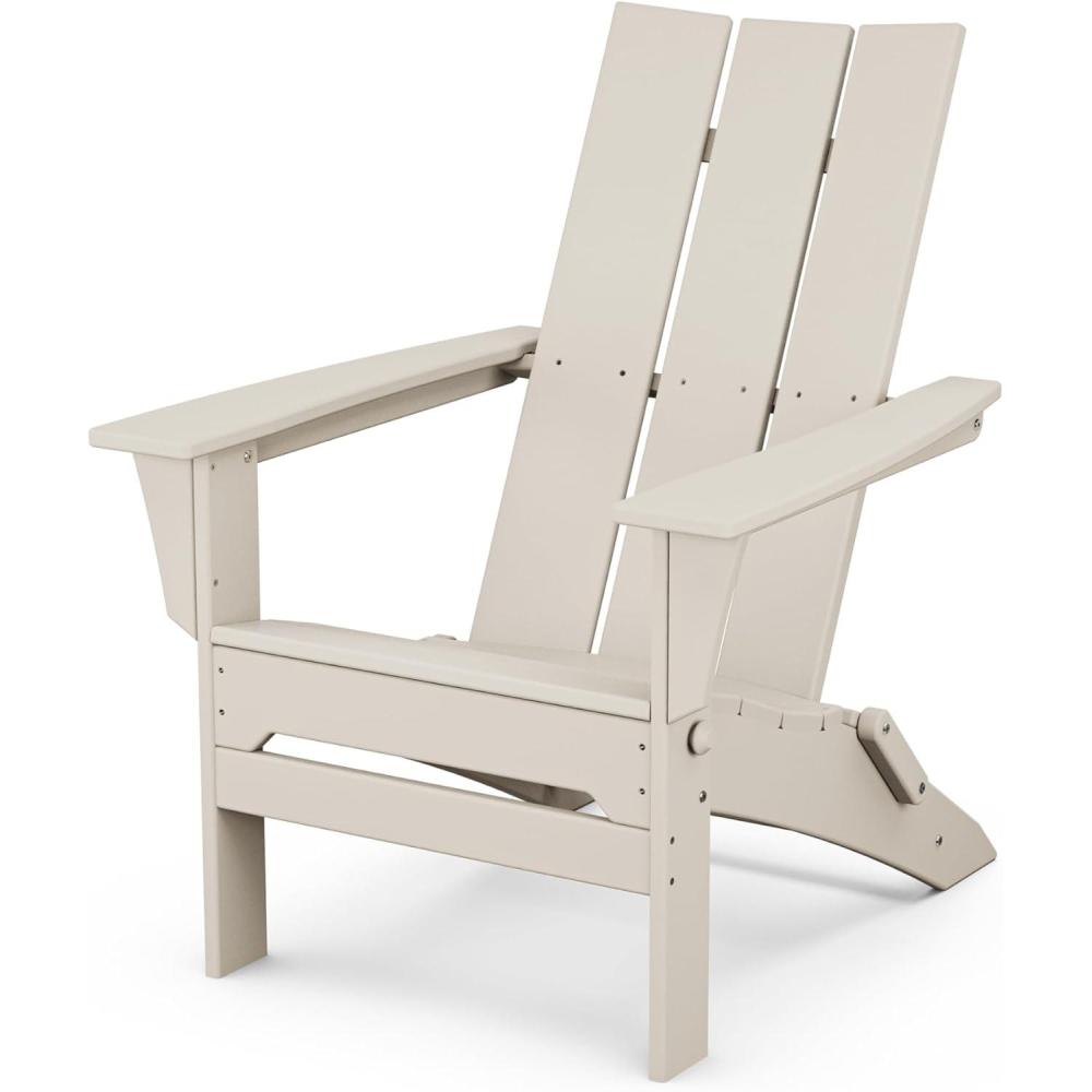 image:imagePOLYWOOD Modern Folding Adirondack ChairSand
