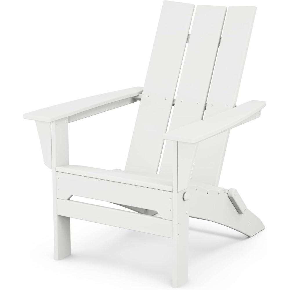 image:imagePOLYWOOD Modern Folding Adirondack ChairWhite