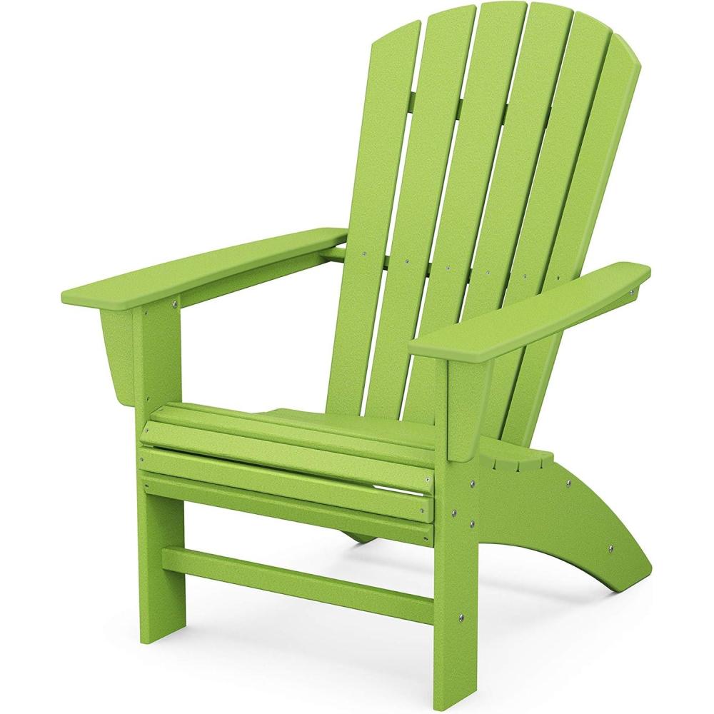 image:imagePOLYWOOD Nautical Curveback Adirondack ChairLime