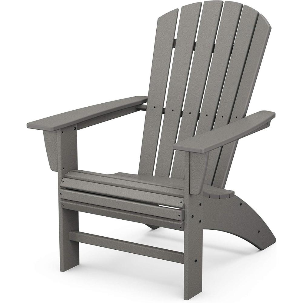 image:imagePOLYWOOD Nautical Curveback Adirondack ChairSlate Grey
