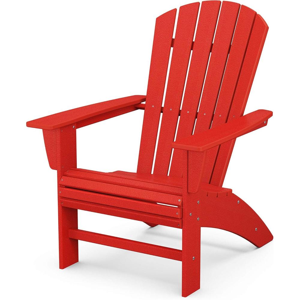 image:imagePOLYWOOD Nautical Curveback Adirondack ChairSunset Red