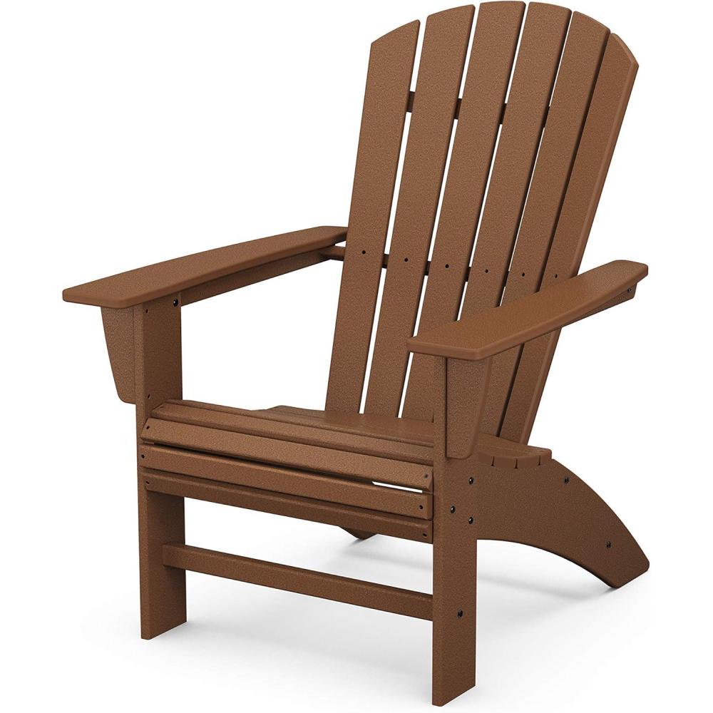 image:imagePOLYWOOD Nautical Curveback Adirondack ChairTeak