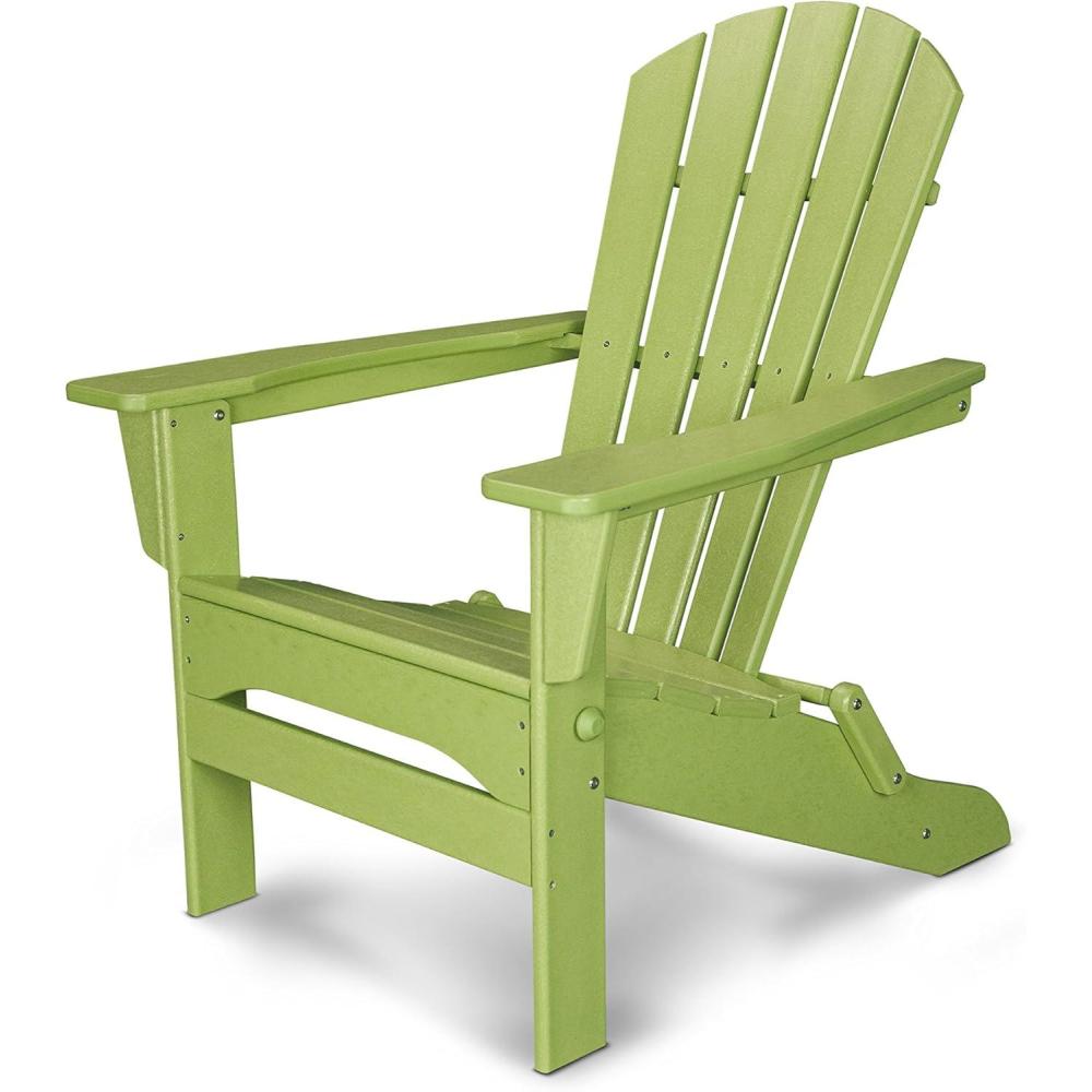 image:imagePOLYWOOD Palm Coast Folding Adirondack in MahoganyLime