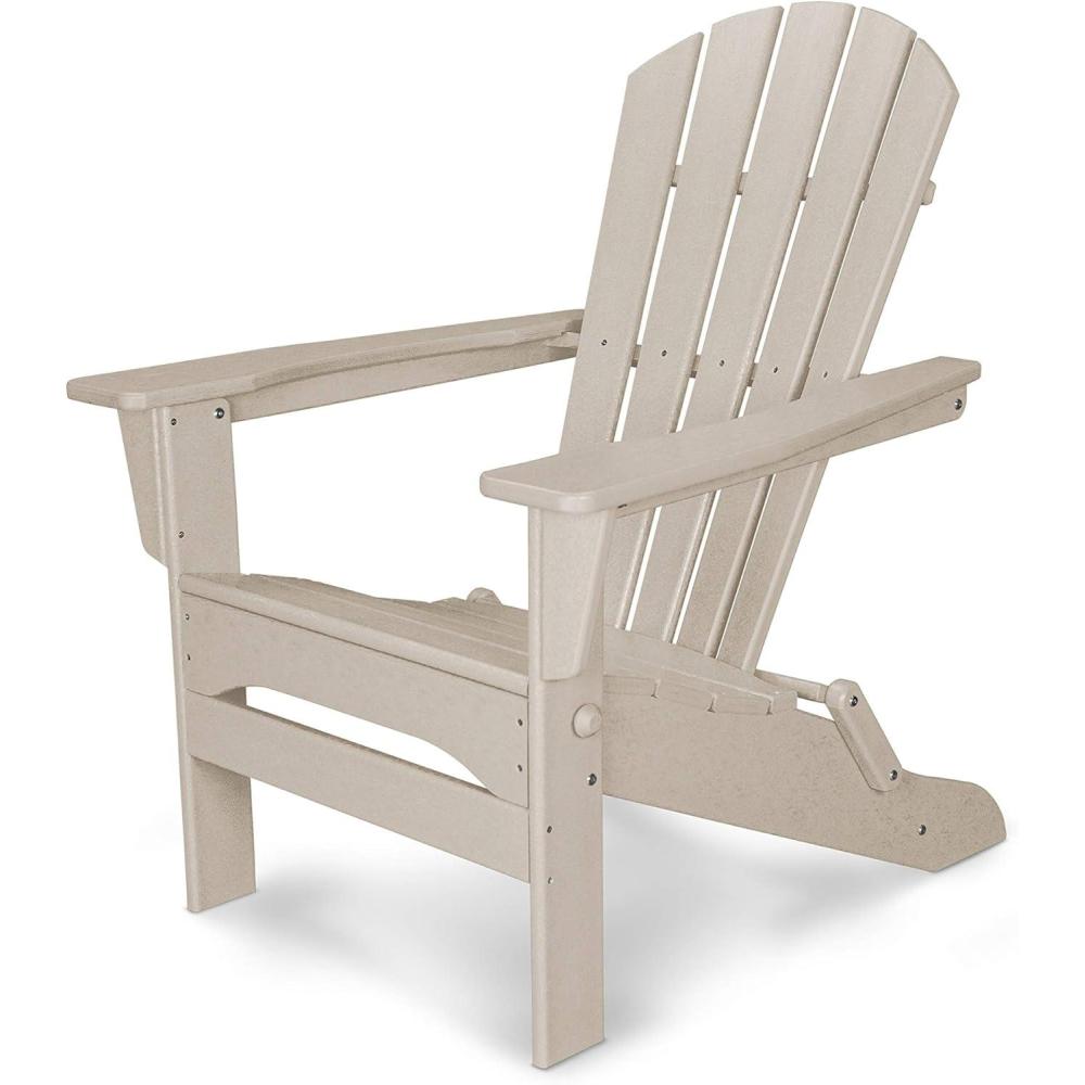 image:imagePOLYWOOD Palm Coast Folding Adirondack in MahoganySand