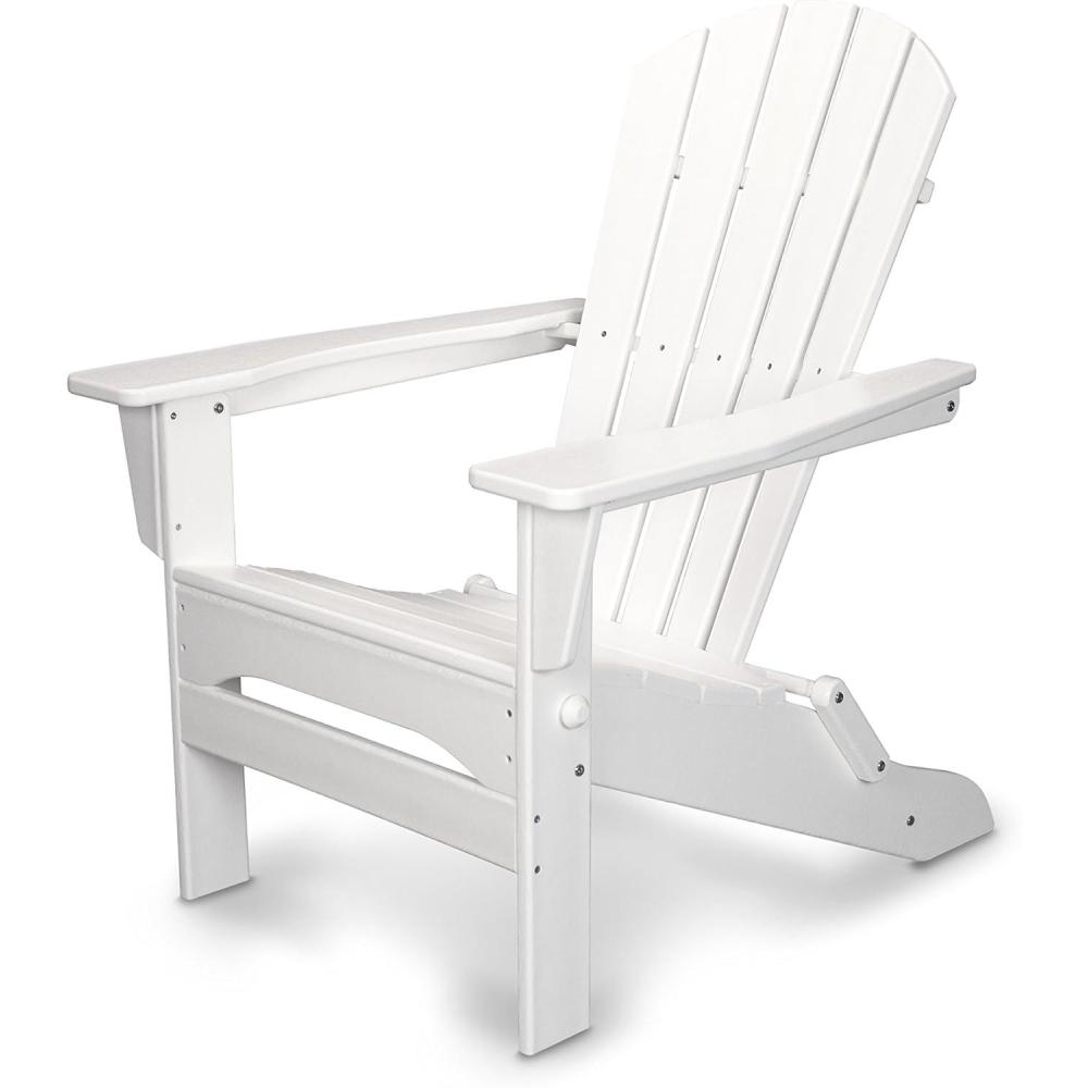 image:imagePOLYWOOD Palm Coast Folding Adirondack in MahoganyWhite