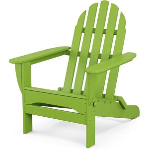 POLYWOOD AD5030LE Classic Folding Adirondack Chair, Lemon(Lime)