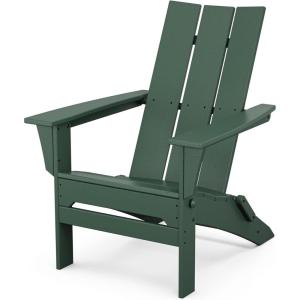 POLYWOOD Modern Folding Adirondack Chair(Green)