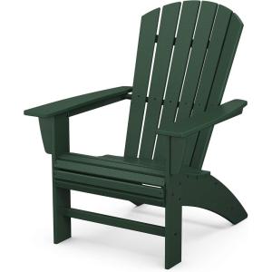 POLYWOOD Nautical Curveback Adirondack Chair(Green)