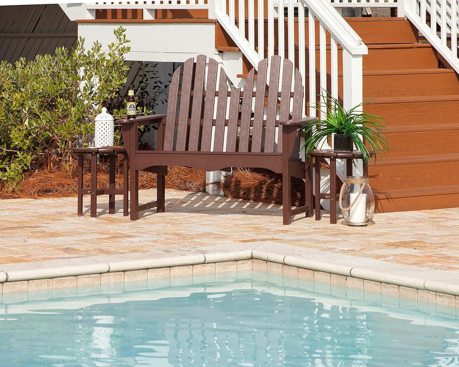 image:imagePOLYWOOD Classic Adirondack Bench BlackBlack
