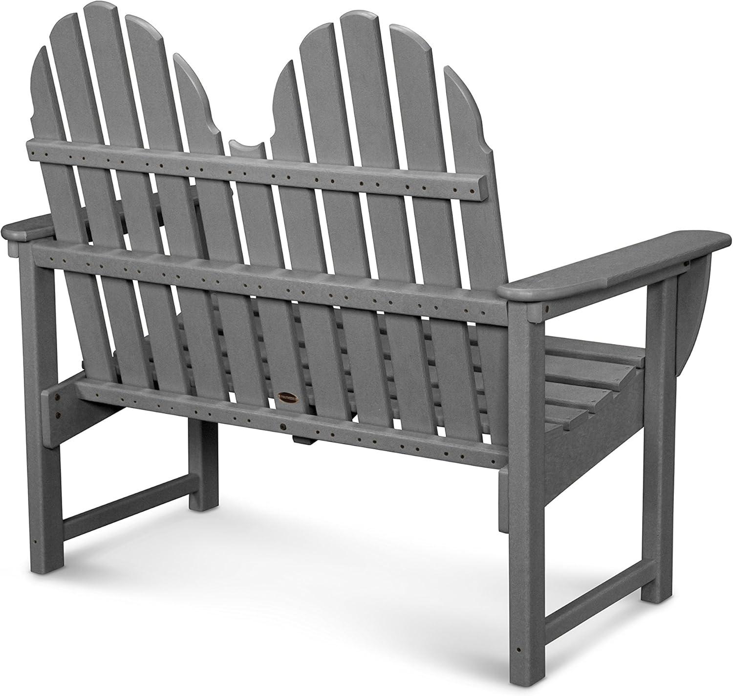 image:imagePOLYWOOD Classic Adirondack Bench BlackSlate Grey