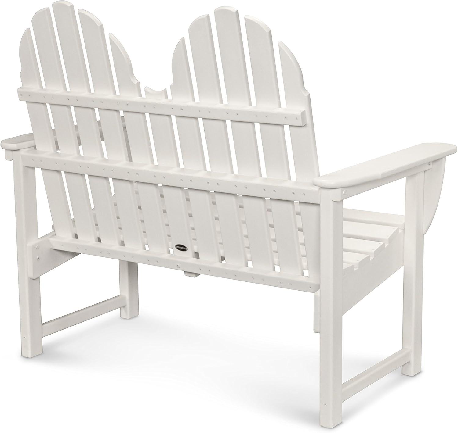 image:imagePOLYWOOD Classic Adirondack Bench BlackWhite
