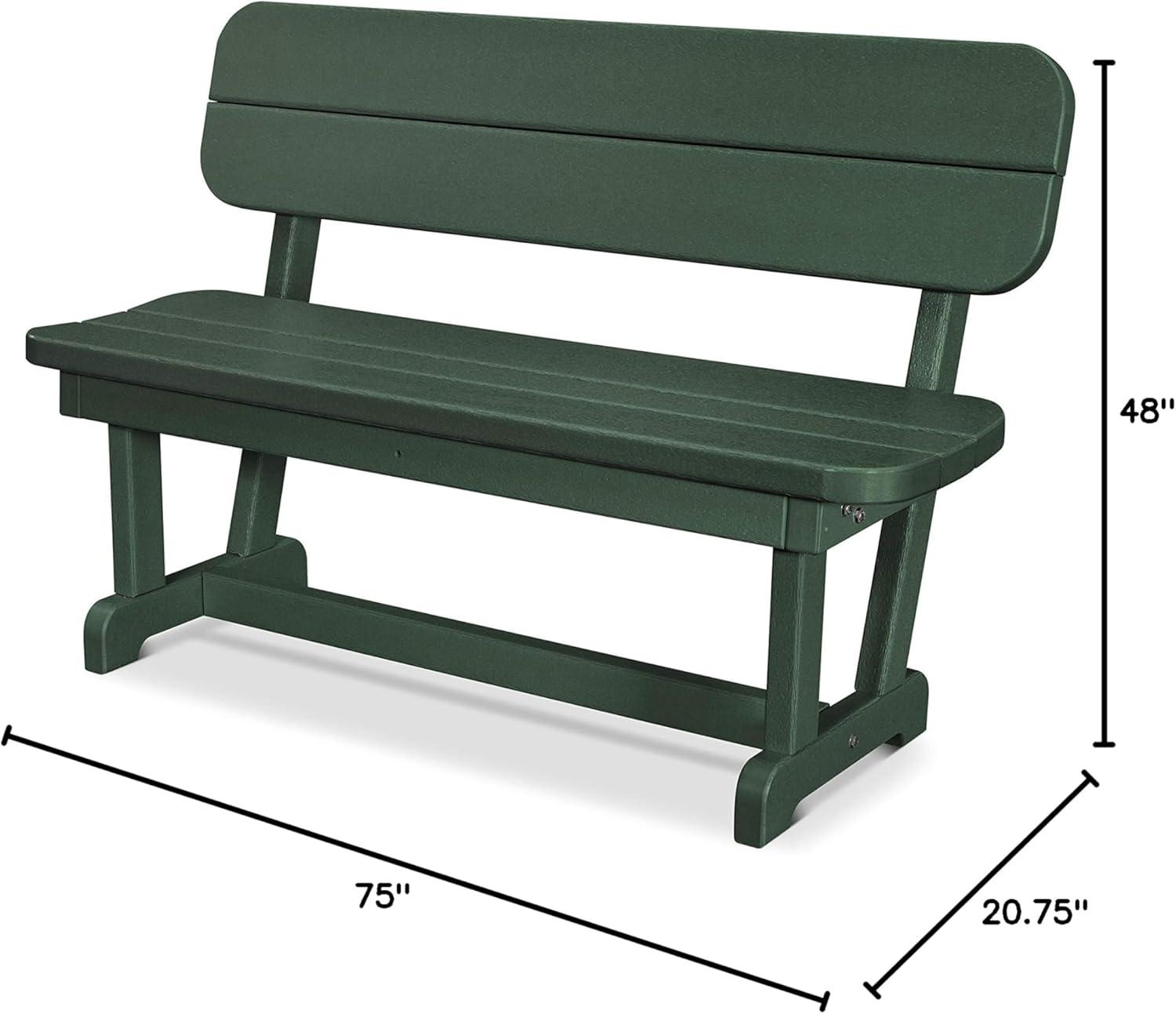image:imagePOLYWOOD PB48TE Park 48 Bench TeakGreen