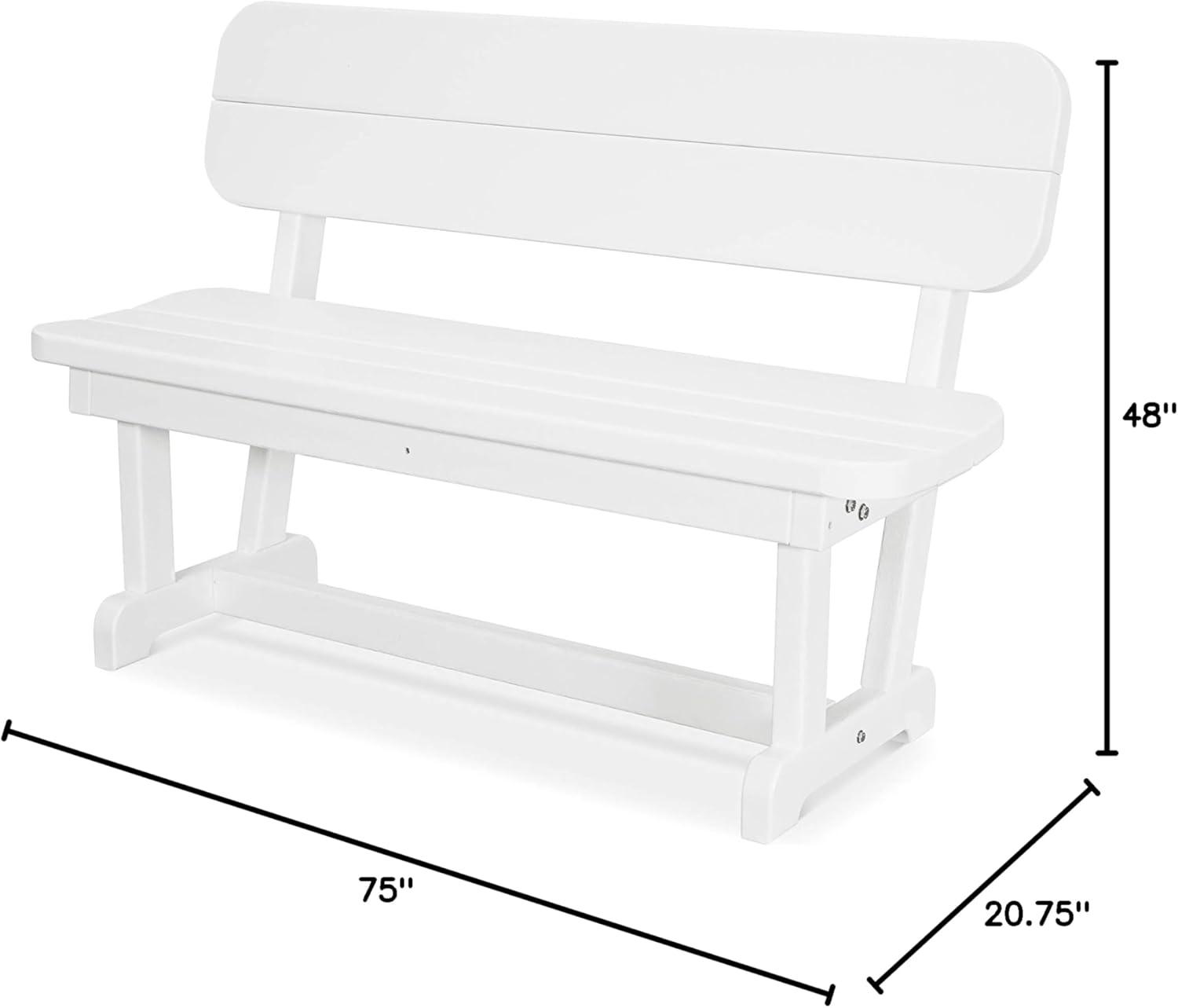 image:imagePOLYWOOD PB48TE Park 48 Bench TeakWhite