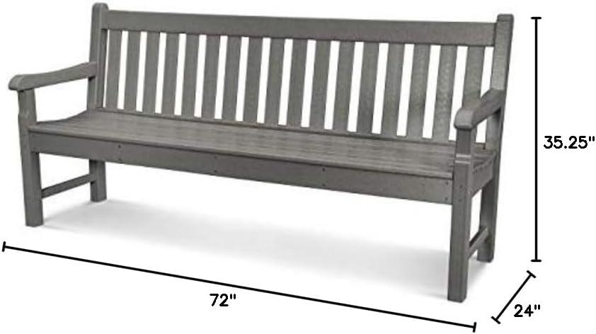 image:imagePOLYWOOD Rockford 72Inch Bench SandSlate Grey