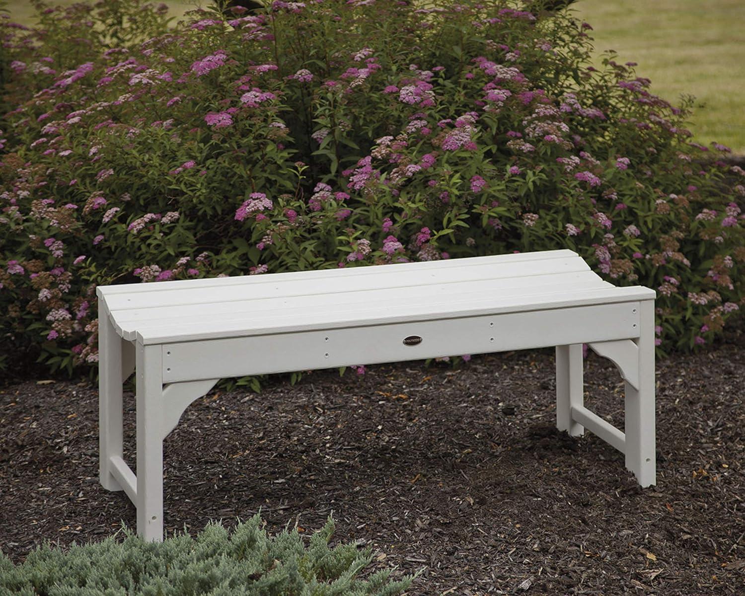 image:imagePOLYWOOD Traditional Garden 48Inch Backless Bench GreenBlack