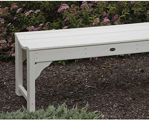 image:imagePOLYWOOD Traditional Garden 48Inch Backless Bench GreenSlate Grey