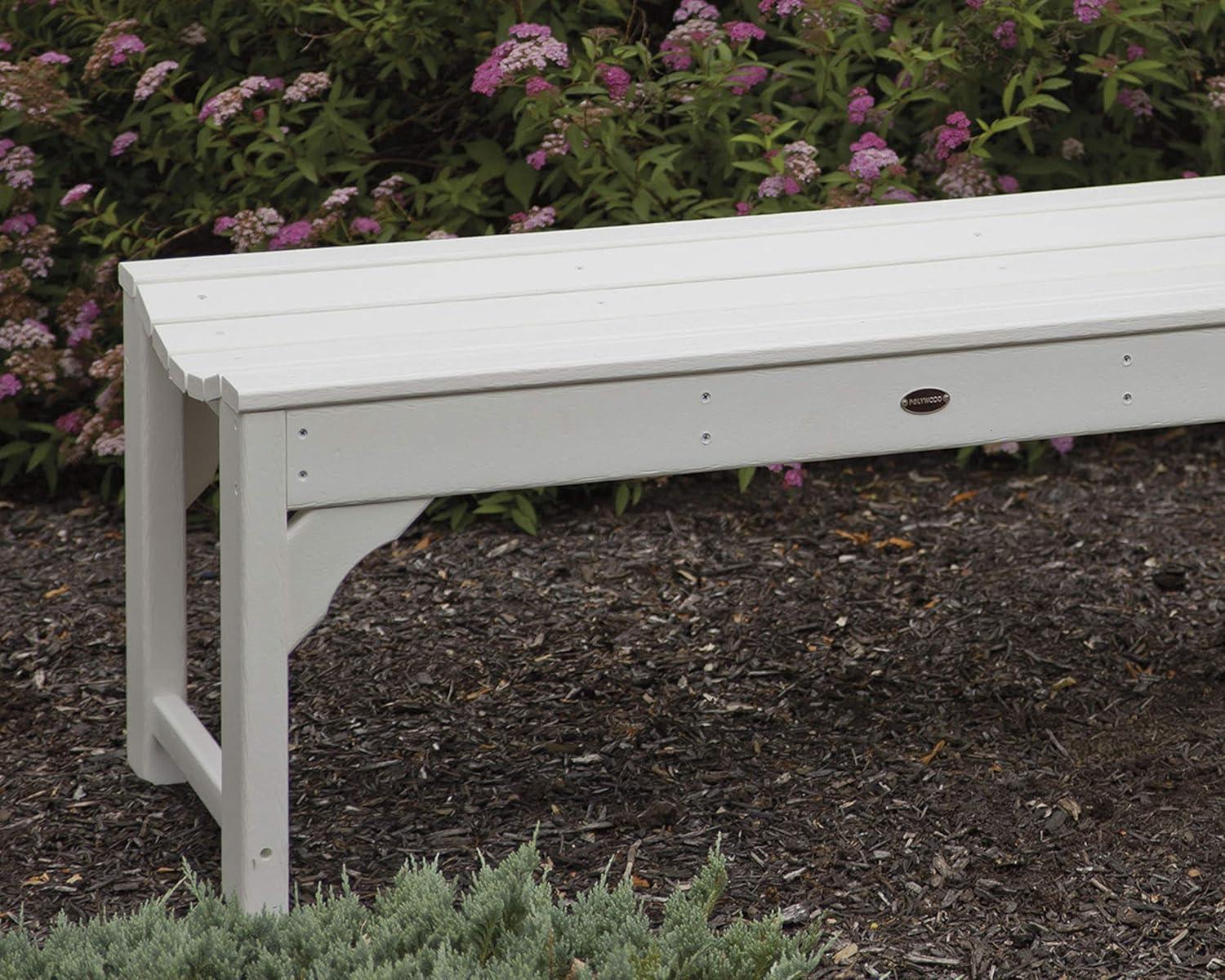 image:imagePOLYWOOD Traditional Garden 48Inch Backless Bench GreenTeak