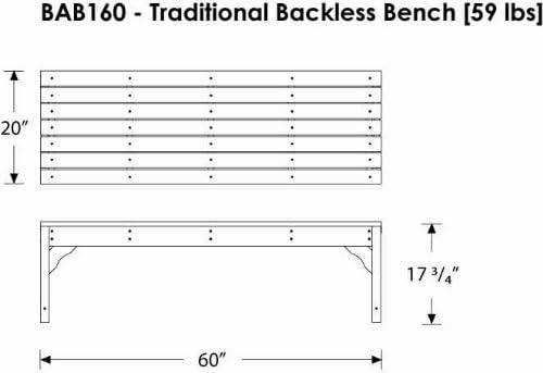 image:imagePOLYWOOD Traditional Garden Bench BlackSand