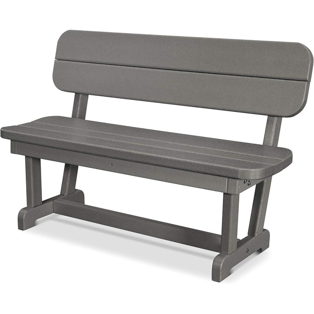 image:imagePOLYWOOD PB48TE Park 48 Bench TeakSlate Grey
