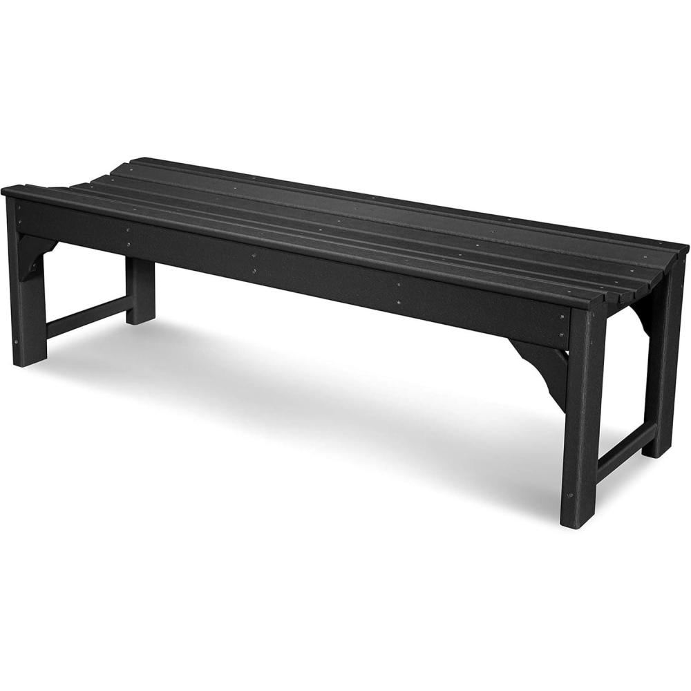 image:imagePOLYWOOD Traditional Garden Bench BlackBlack