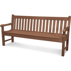 POLYWOOD Rockford 72-Inch Bench, Sand(Teak)