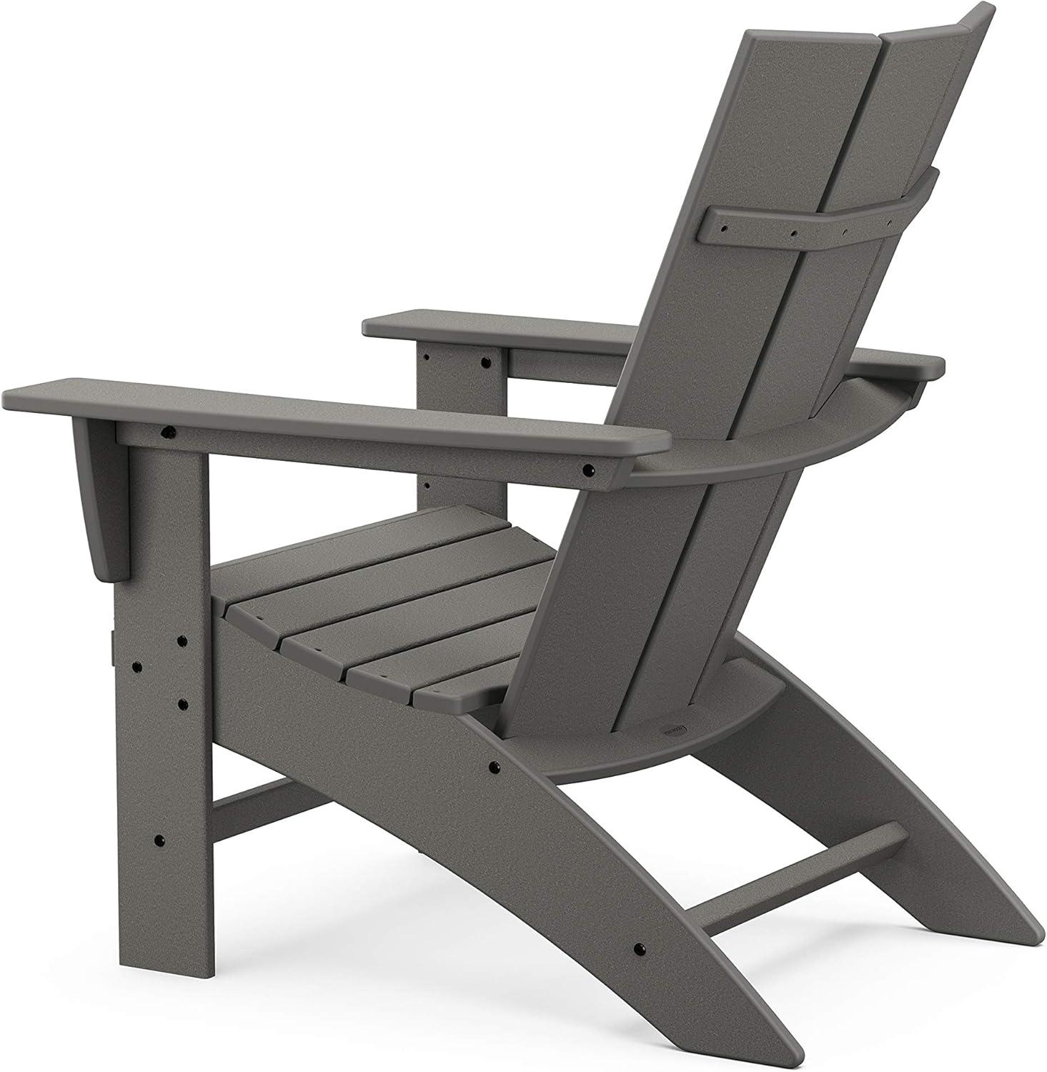 image:imagePOLYWOOD Modern Curveback Adirondack Chair Sand Heavy Duty HDPE Outdoor Furniture Bonfire Fire Pit Seating Classic Wooden Style Patio Lawn Deck Dock amp Lake ChairsTangerine