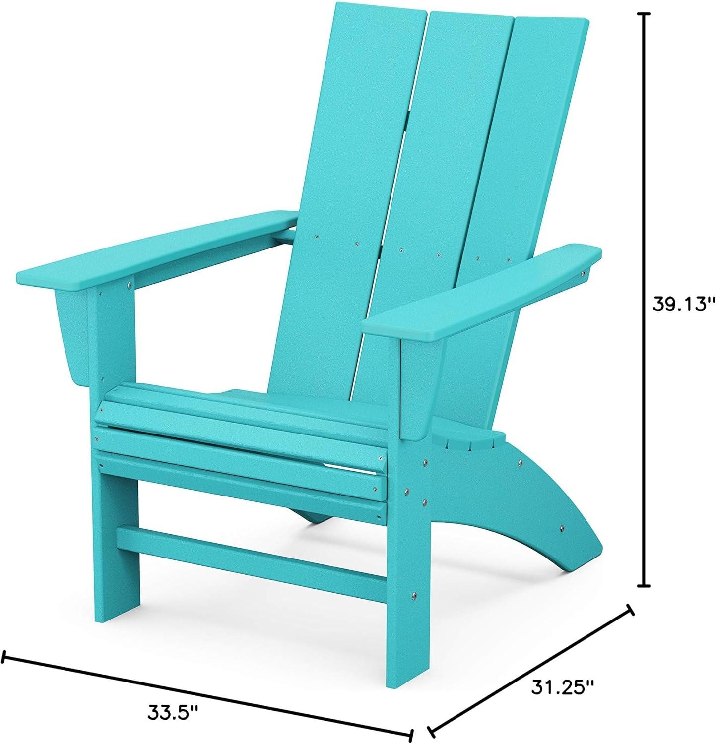 image:imagePOLYWOOD Modern Curveback Adirondack Chair Sand Heavy Duty HDPE Outdoor Furniture Bonfire Fire Pit Seating Classic Wooden Style Patio Lawn Deck Dock amp Lake ChairsAruba