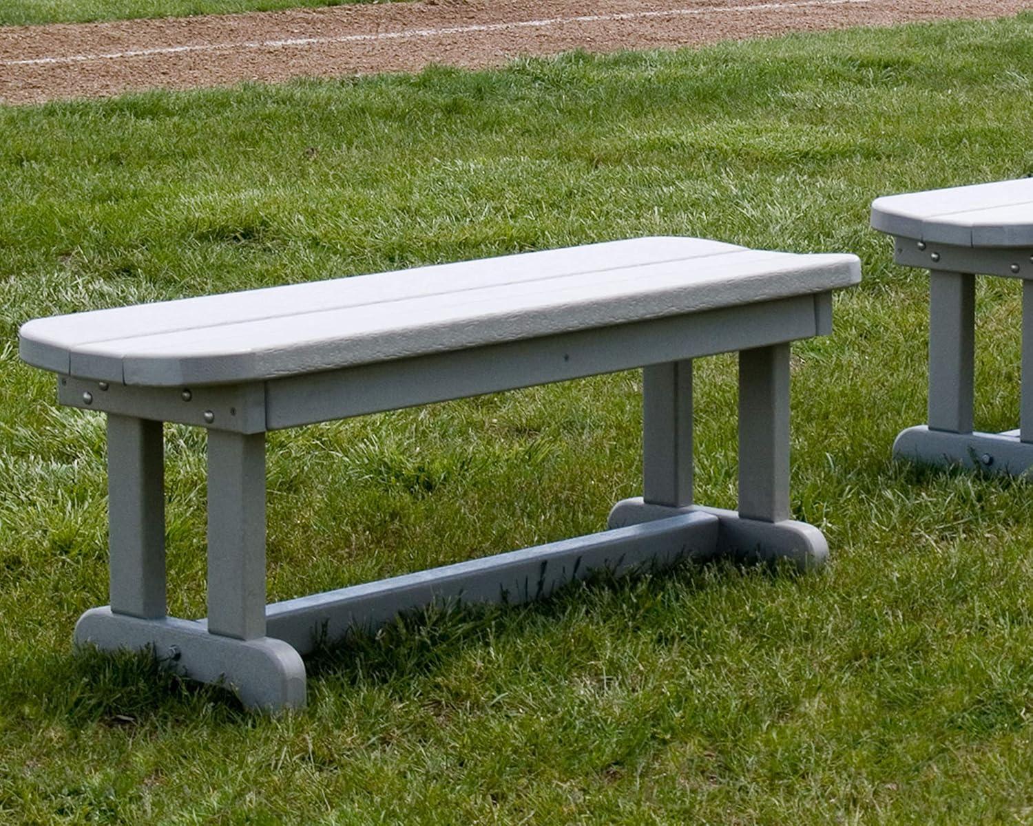 image:imagePOLYWOOD PBB48MA Park 48 Backless Bench MahoganySlate Grey