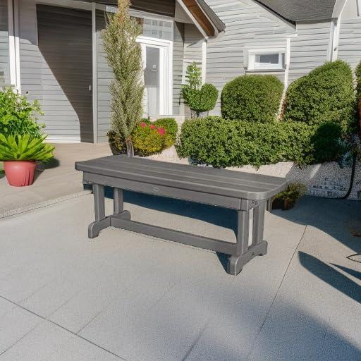 image:imagePOLYWOOD PBB48MA Park 48 Backless Bench MahoganySlate Grey