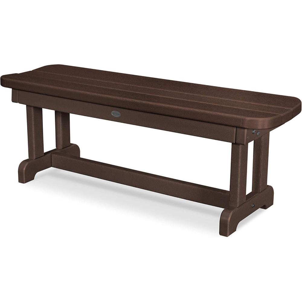 image:imagePOLYWOOD PBB48MA Park 48 Backless Bench MahoganyMahogany