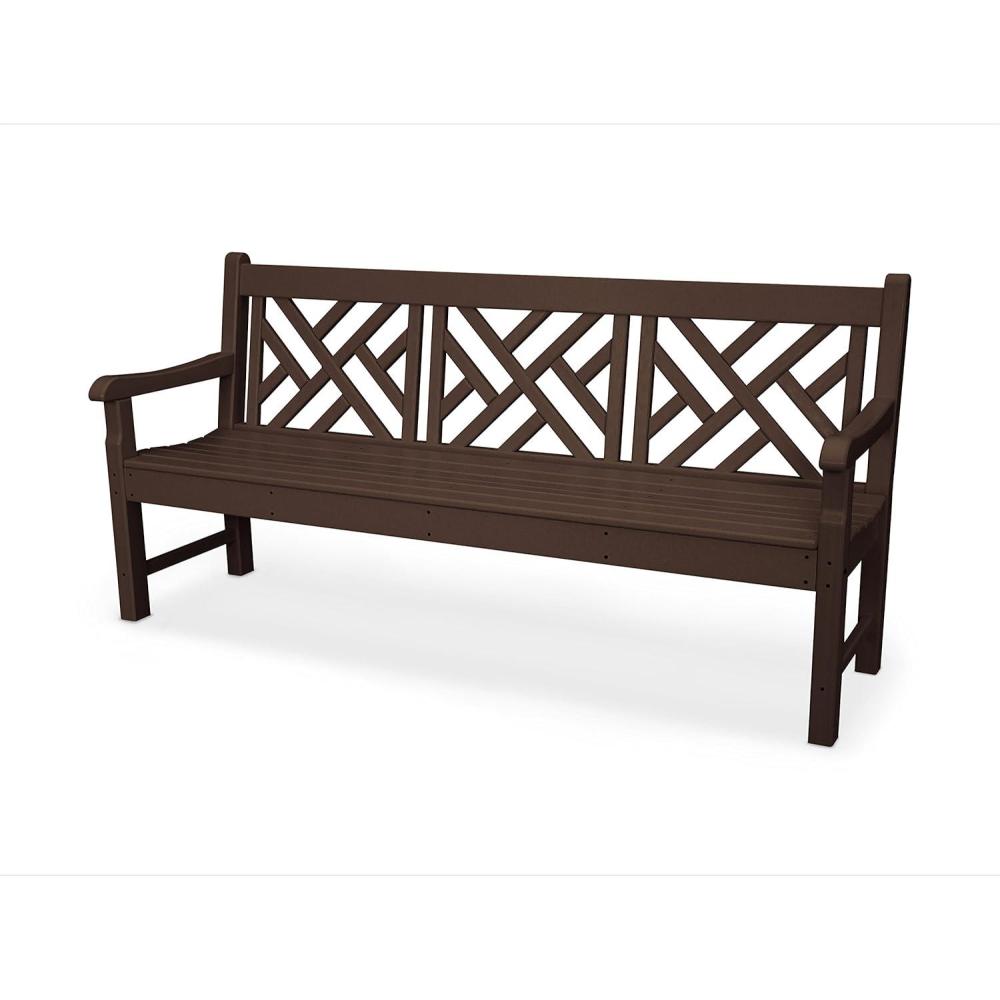 image:imagePOLYWOOD RKCB72WH Rockford 72 Chippendale Bench WhiteMahogany