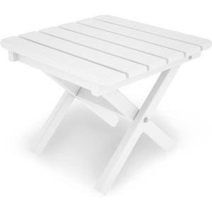 POLYWOOD ST1818WH Square 18″ Side Table, White(White)