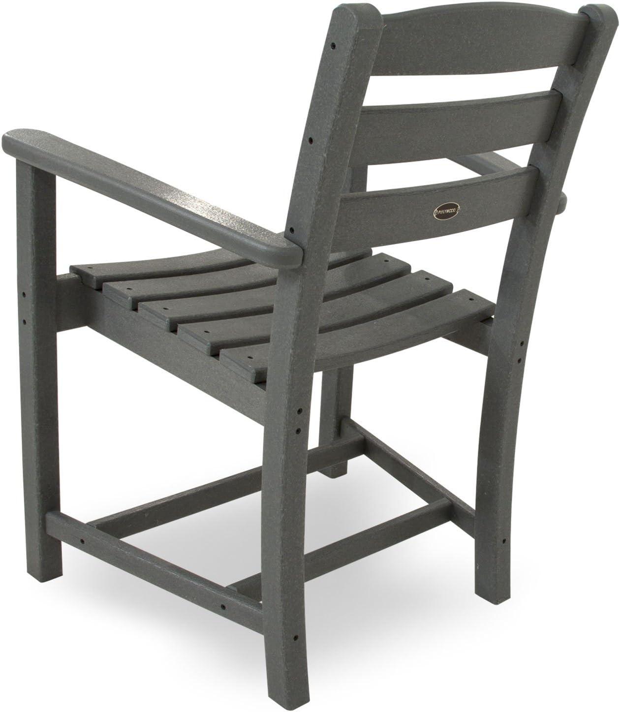 image:imagePOLYWOOD PWS1311MA La Casa Caf 7Piece Dining Set MahoganySlate Grey