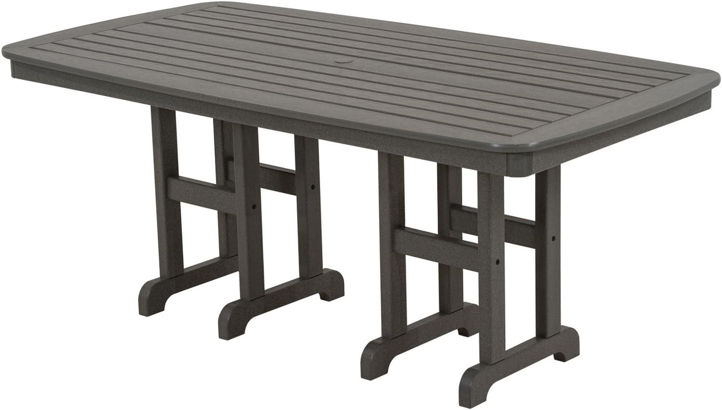 image:imagePOLYWOOD PWS1311MA La Casa Caf 7Piece Dining Set MahoganySlate Grey