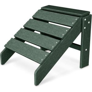 POLYWOOD SBO20BL South Beach Ottoman, Black(Green)