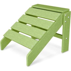 POLYWOOD SBO20BL South Beach Ottoman, Black(Lime)